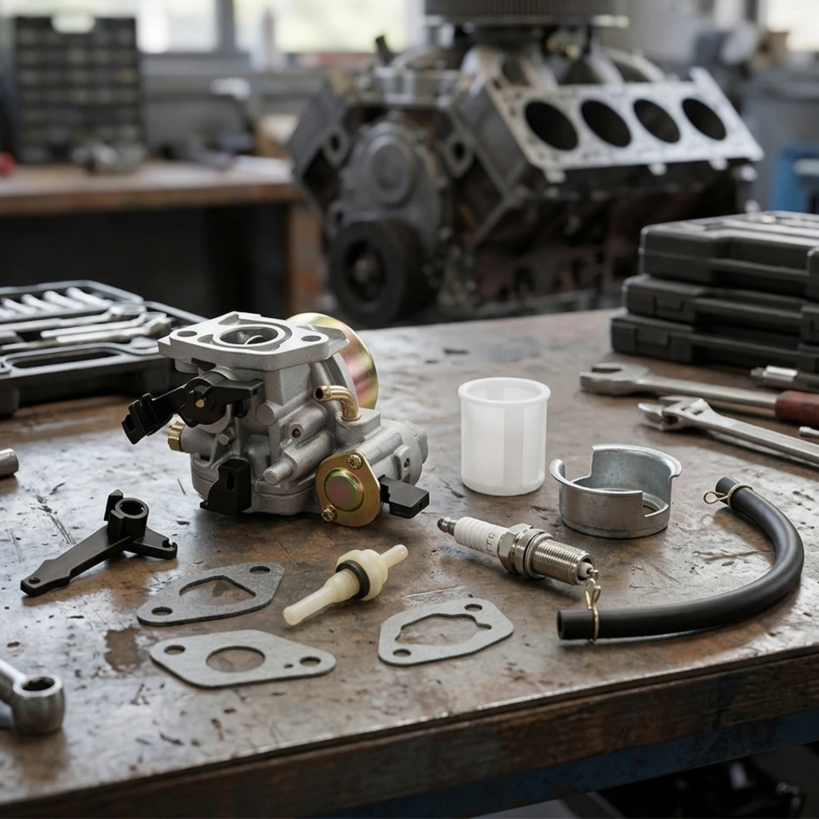 Fuel Supply System For Mowers 6.5hp Engines Tank Carburetor Suitable For High-load Applications Optimized Fuel Tank Design