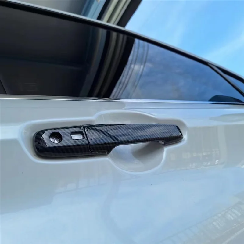 

For Toyota Veloz 2022-2024 Carbon Fiber Car Exterior Door Handle Cover Trim Replacement