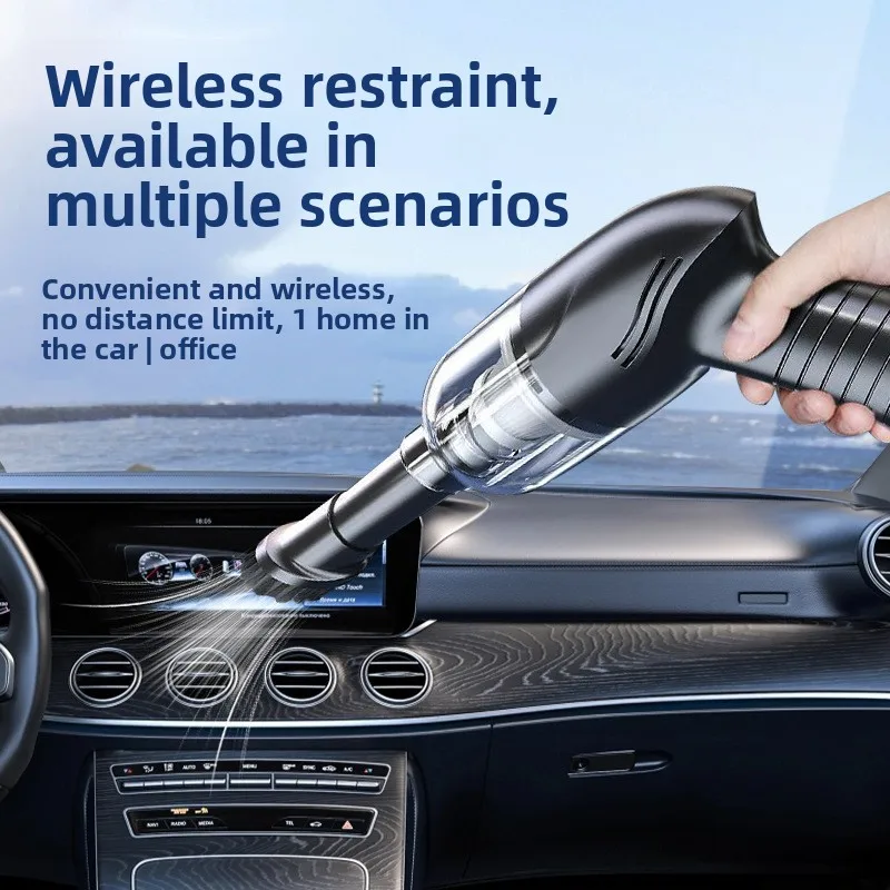 

Vehicle vacuum cleaner wireless charging household vehicle wet and dry high suction power portable handheld vacuum cleaner