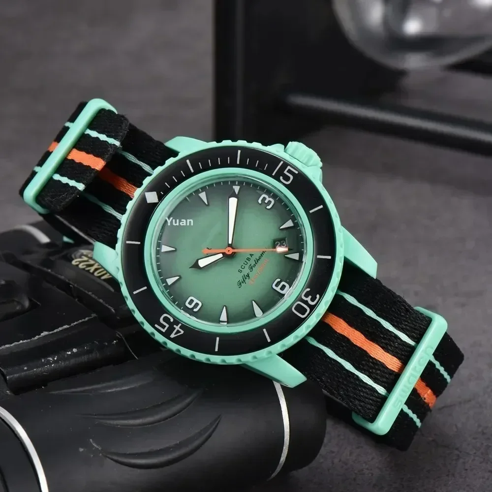 2025 luxe minimaliste hommes sport montre-bracelet mode montre pour hommes bracelet en Nylon rétro analogique montres à Quartz Date Reloj Hombre A +