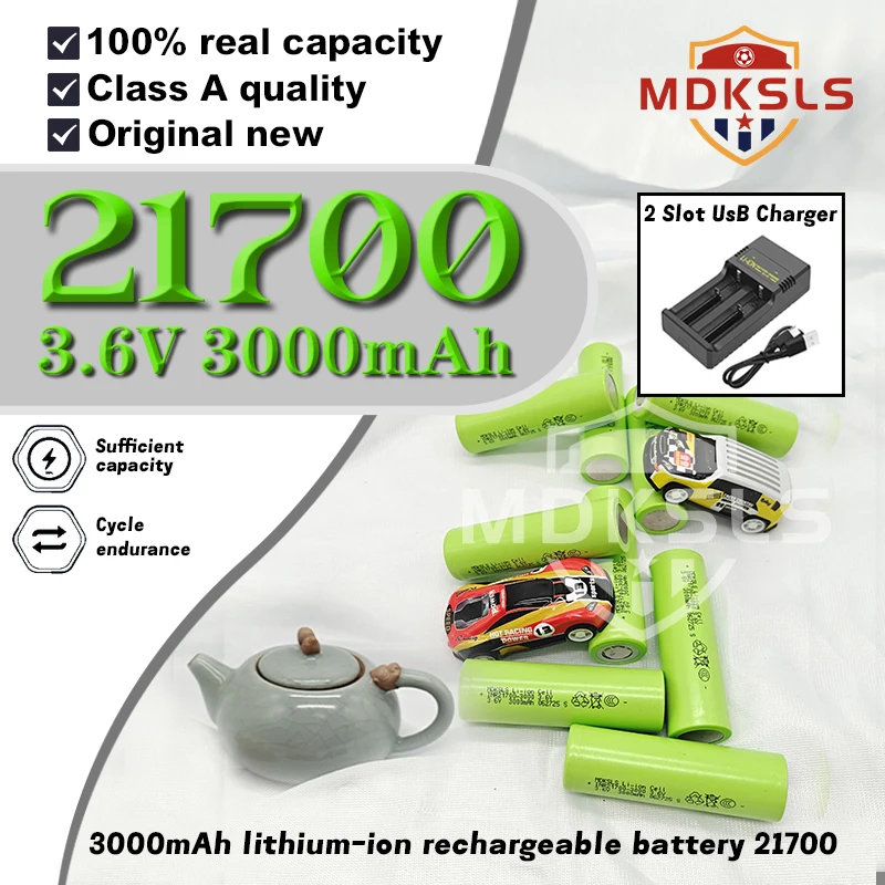 2025New 21700 3000mah 3,6 V 100% 40T batería recargable de iones de litio de alta descarga/capacidad PK 30T li-ion de alta potencia de descarga