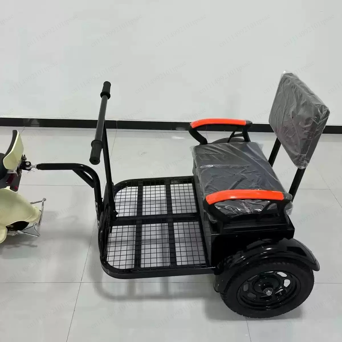 Small pet rear trailer foldable breathable bracket