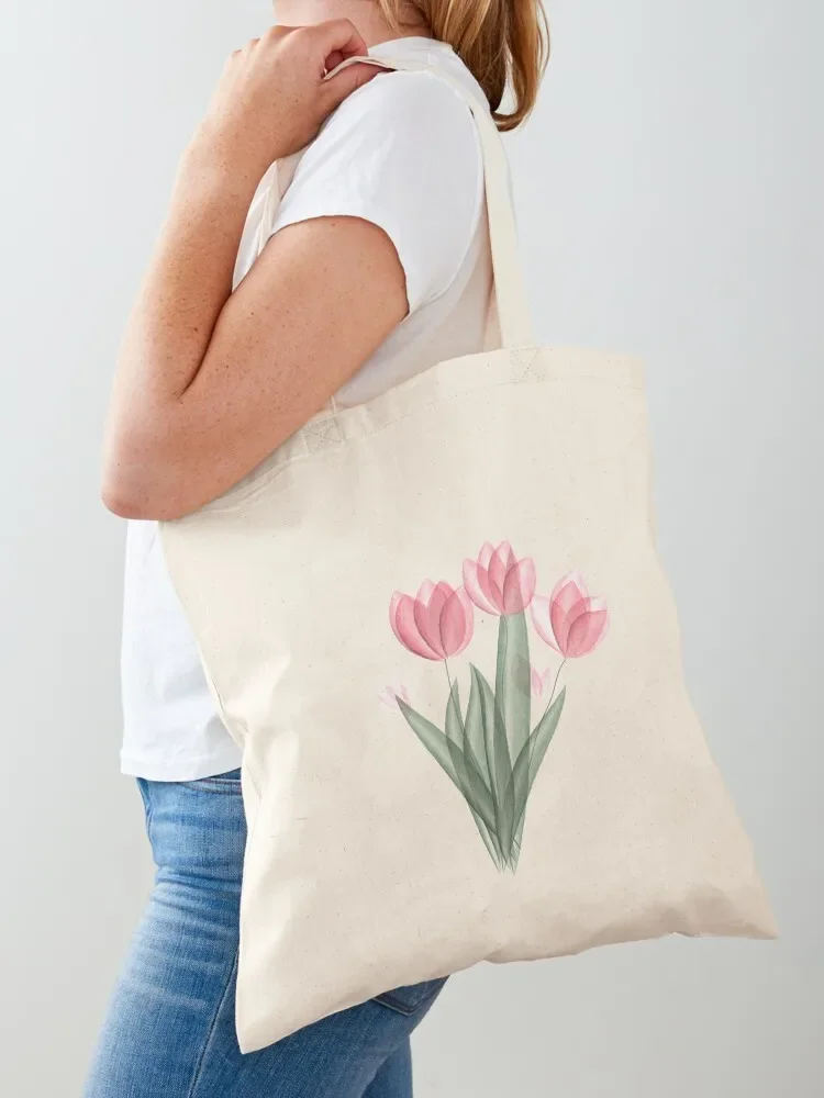 Pink Tulips Tote Bag Lady bags shopper bags for women Big bag women Bag