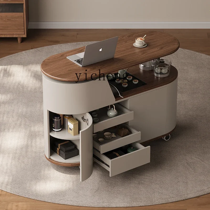 

W13-mobile tea table tea cart modern simple home living room coffee table light luxury high-end home decor