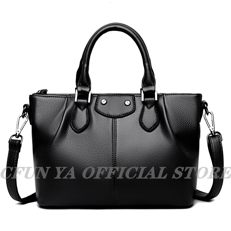 CFUN YA Trend Luxury Women Bag Leather Handbags Female Top Handle Bag Ladies Messenger Crossbody Shoulder Bags Tote Pack Sac New