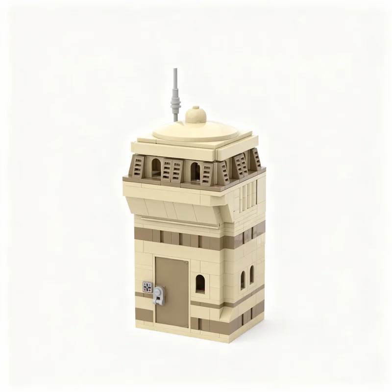 

NEW 404PCS MOC Space Battle Desert Planet Guard Tower Model Custom Building Blocks DIY Creative Ideas Assembly Display Gift Set