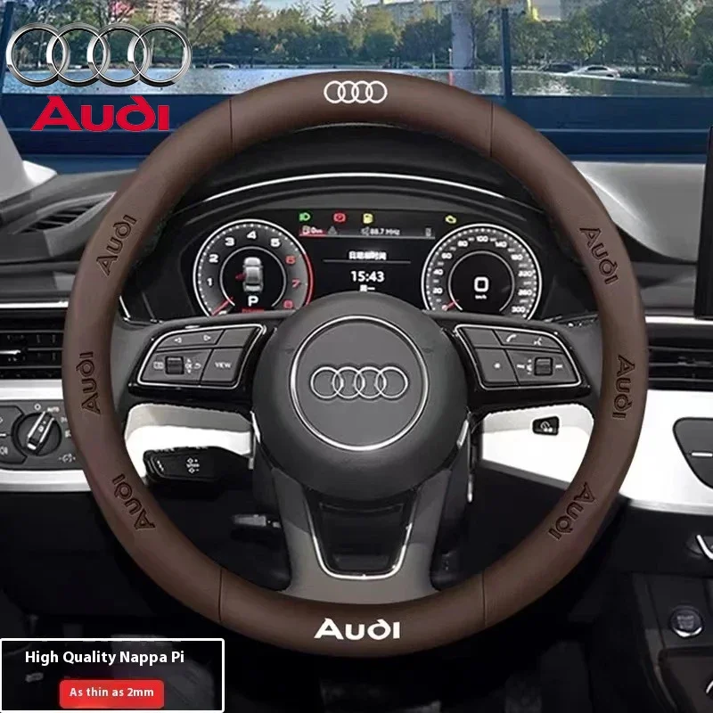 

Car Ventilate Anti-Slip Carbon Fiber Steering Wheel Cover For Audi S3 S4 S5 S6 RS3 RS4 Q3 Q5 Q7 Q8 TT A3 A4 A5 A6 A7 A8 SQ5 RSQ5