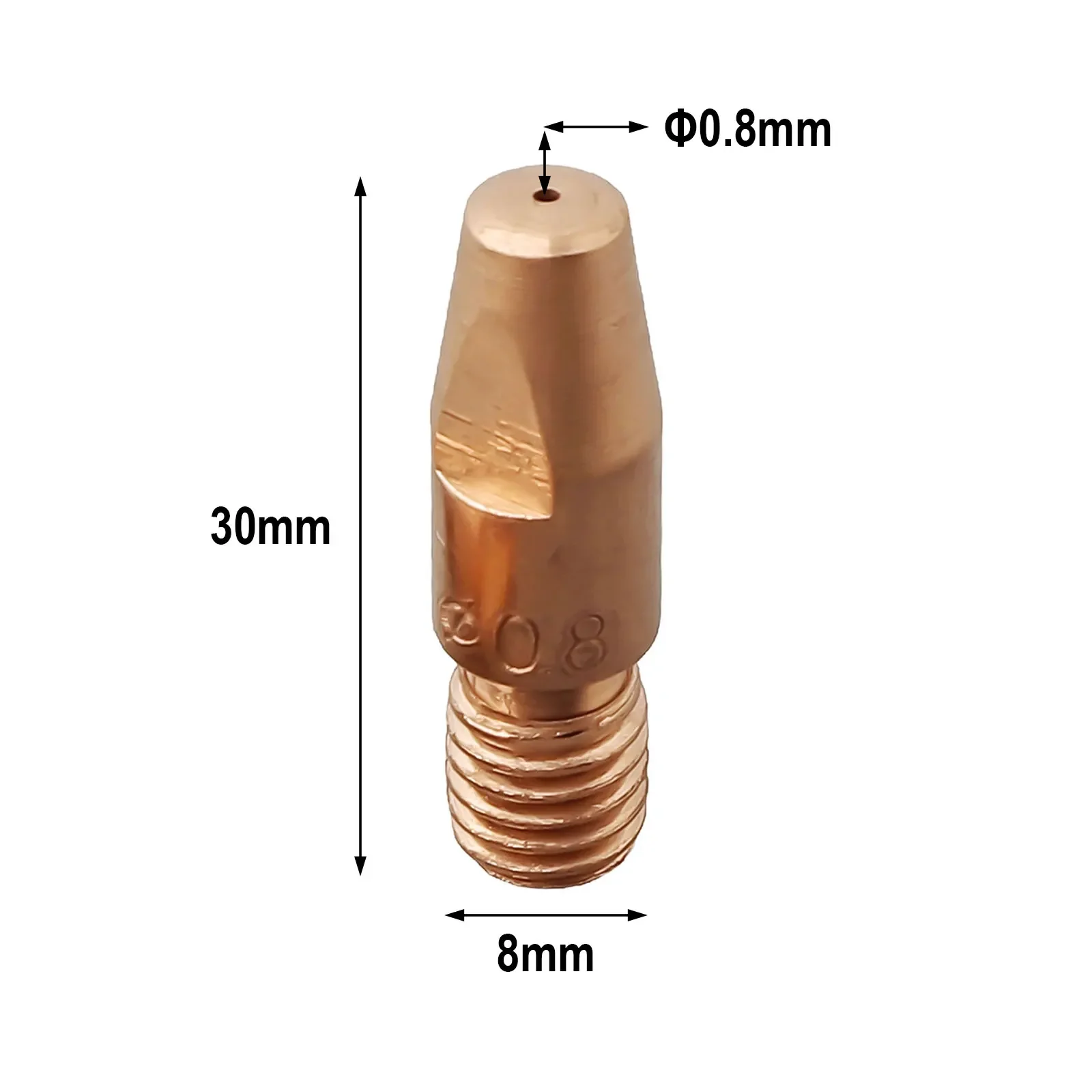 Outil de soudage pointe de buse de gaz 0.8mm 0.030 "diffuseur de gaz M8 MB36KD tasses de buse support de buse pratique tout neuf