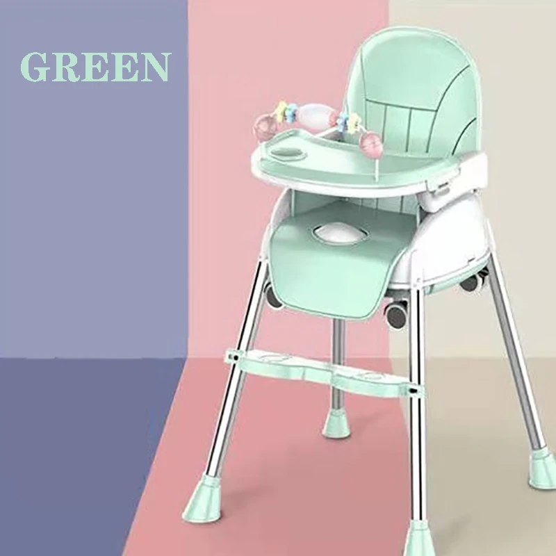 Trona plegable para bebé, silla de comedor para niños, mesa y silla de alimentación para bebés, asiento de refuerzo para niños pequeños