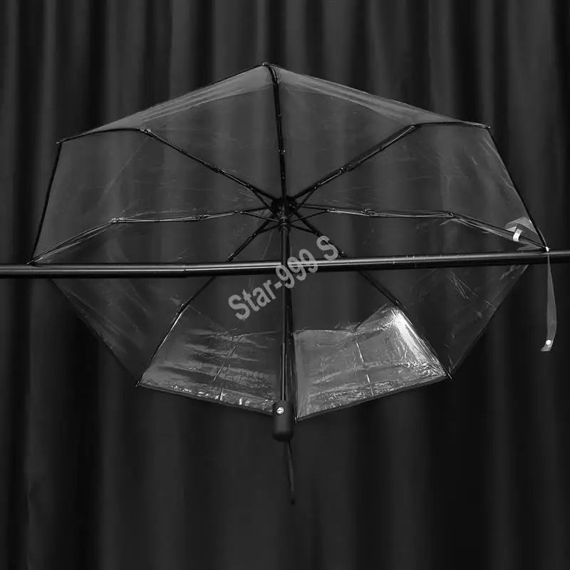 Appliances Parts 2X Transparent Umbrella Automatic Umbrella Rain Women Men Sun Rain Auto Umbrella Compact Folding Windproof Styl