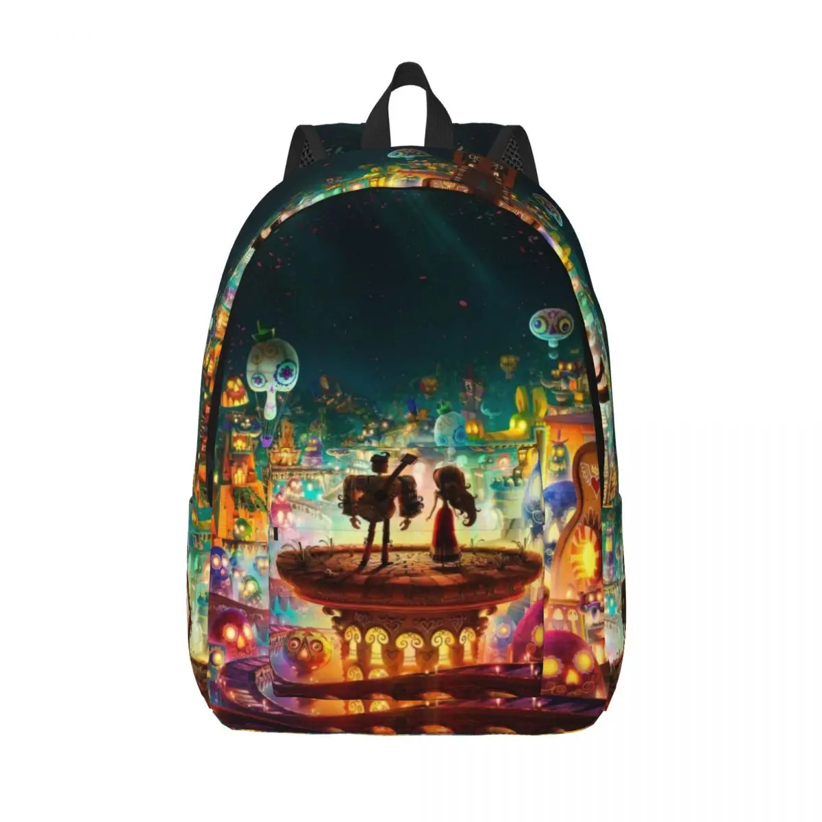 

Custom The Art Of Coco Travel Canvas Backpack Women Men School Computer Bookbag College Student Daypack Bags