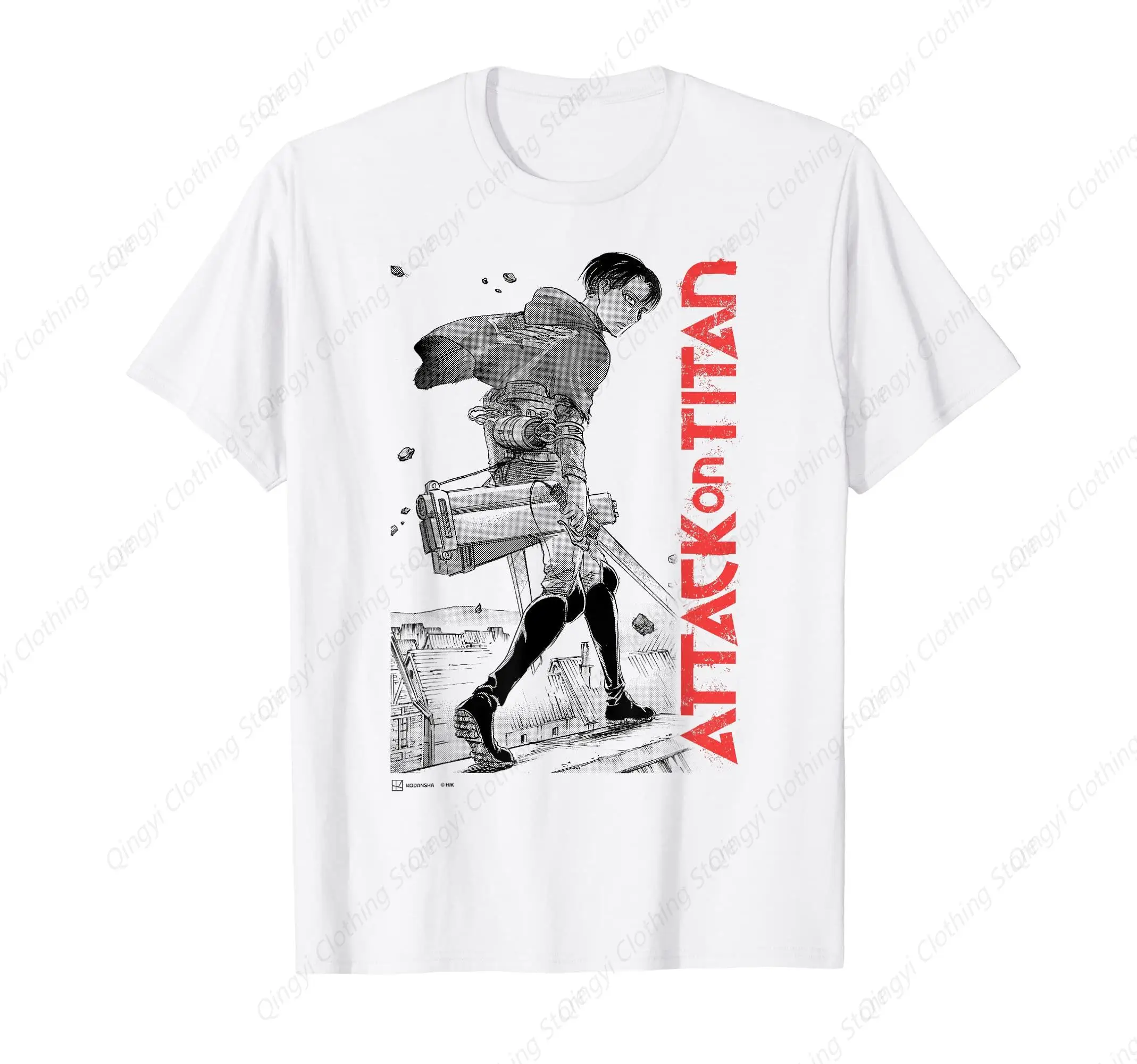

Levi Ackerman Japanese Manga Epic Portrait T-Shirt