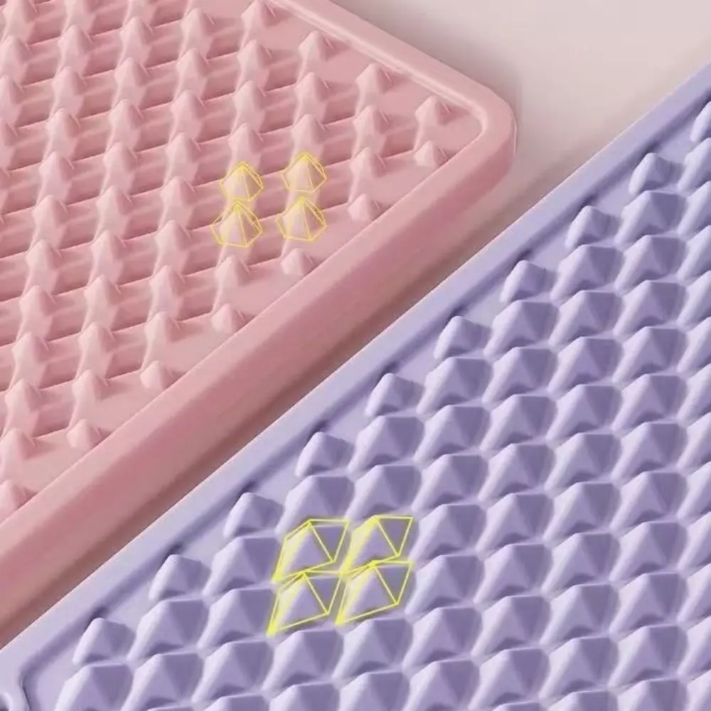 Silicone Jogging Massage Pad Double-sided Thickened Finger Pressure Board Non-slip Soft Pressure Point Mat Running in Place