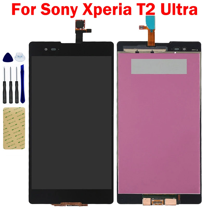 

For Sony Xperia T2 Ultra D5322 D5303 D5306 XM50h LCD Display Monitor Panel Matrix Touch Screen Digitizer Sensor Glass Assembly