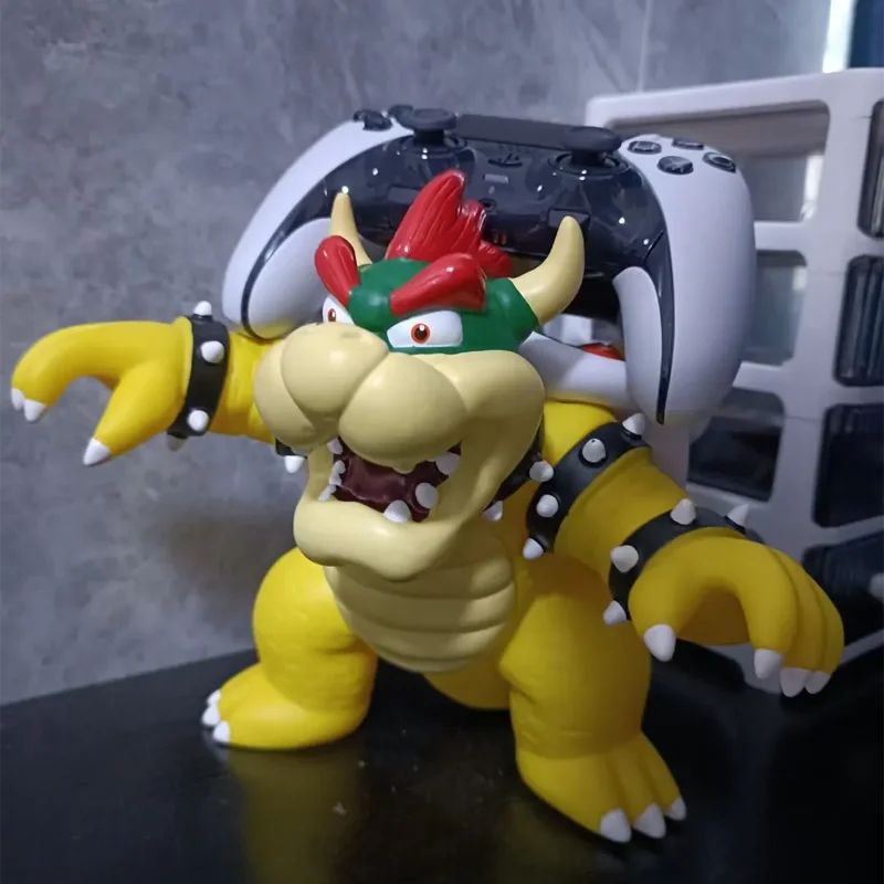 Bowser 20cm Anime Figure Multi-functional Model with Handle Stand for Gamepad PS5 & Ns, Creative Decorative Figurine