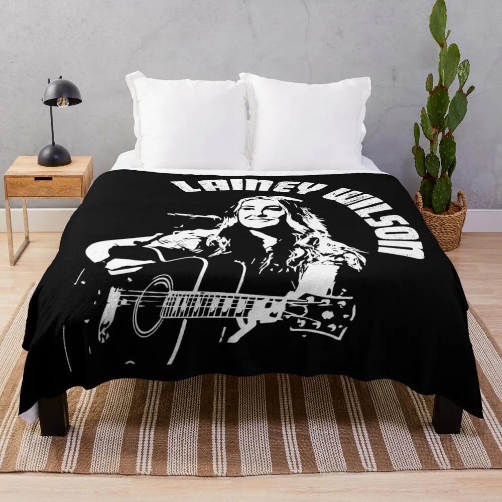 

Lainey Wilson singer-songwriter designs Throw Blanket Shaggy Blanket Bed linens