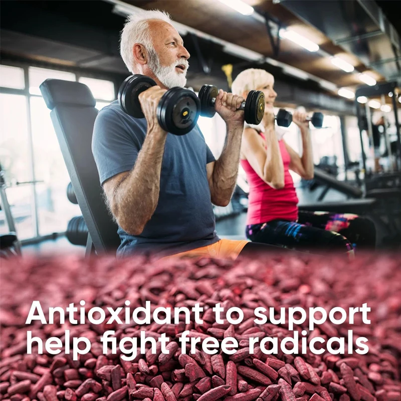 Red Yeast Rice and CoQ10, Red Yeast Rice Supports Daily Health, 2400mg, Coenzyme Q10 200mg, Vegetarian, 60 Gummies
