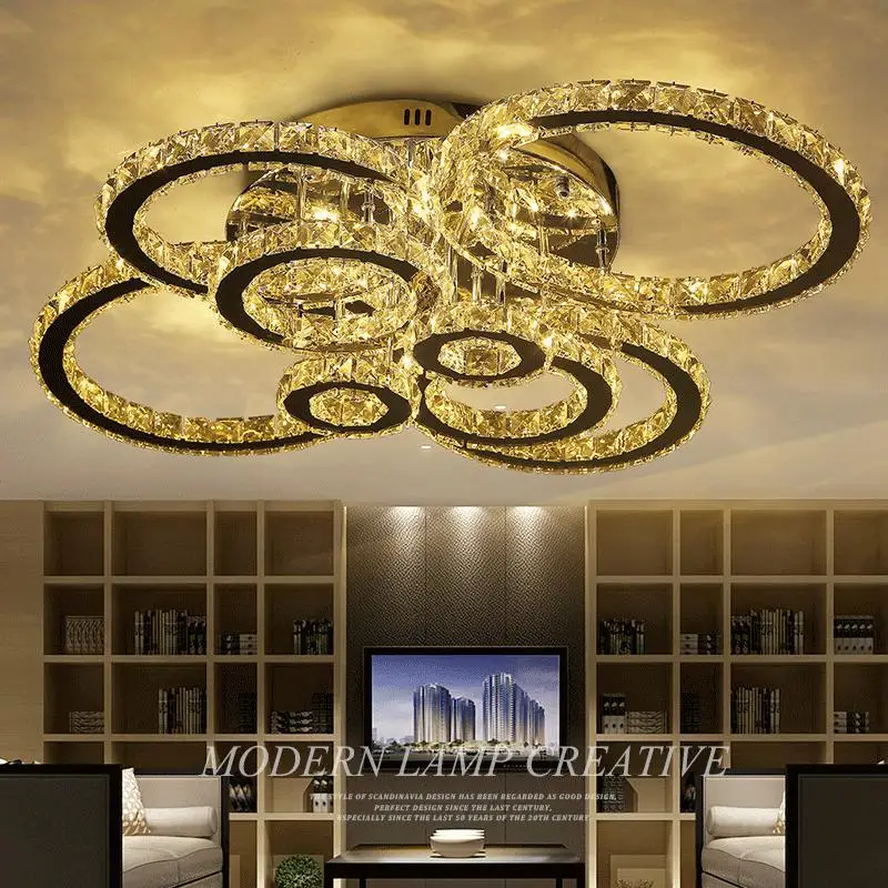 Ceiling lighting modern plafonnier cristal bedroom led lamps  ceiling lights Hanglamp Suspension Luminaire Lampen