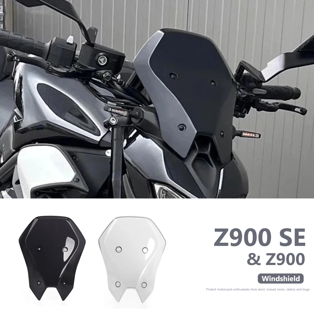

Motorcycle Front Windscreen Windshield Fly Screen Shield Wind Deflector Accessories For Kawasaki Z900 z900se Z 900 SE 2025