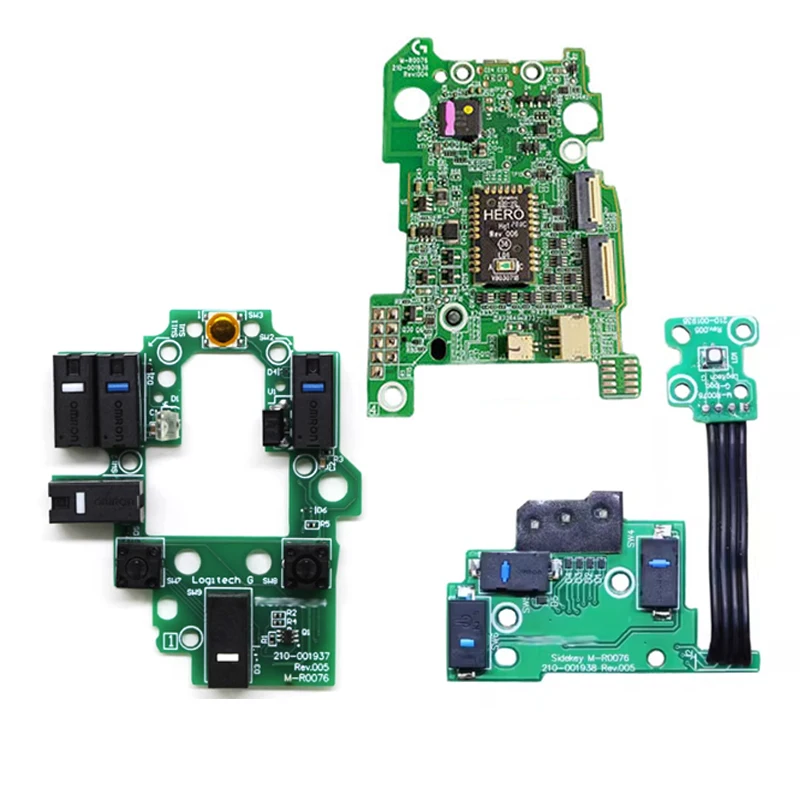 Parti di riparazione per compatibili con il Mouse Wireless Lightspeed 502-pulsanti microinterruttori intercambiabili a caldo/tasti laterali/Shell/Mainboard/ricevitore