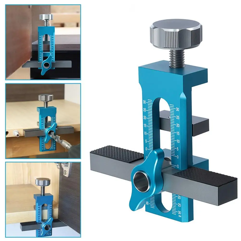 

Cabinet Door Installation Assistant Aluminum Alloy Wardrobe Cabinet Door Opening Rebound Device Drilling Quick Positioning Tool