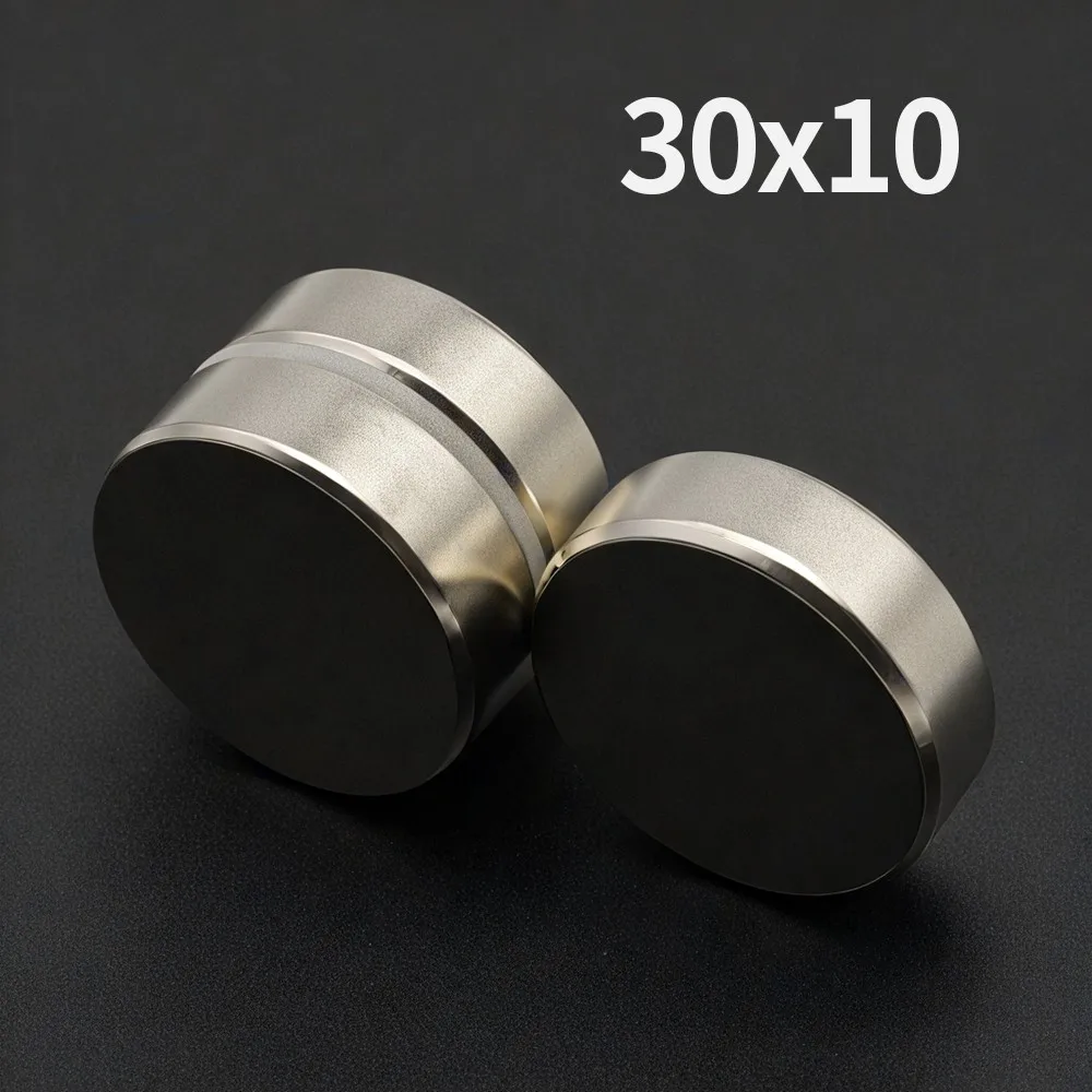30x10mm Powerful Neodymium Magnet N35 NdfeB Permanent Magnetic imanes Round Super Strong Fridge Magnets DIY