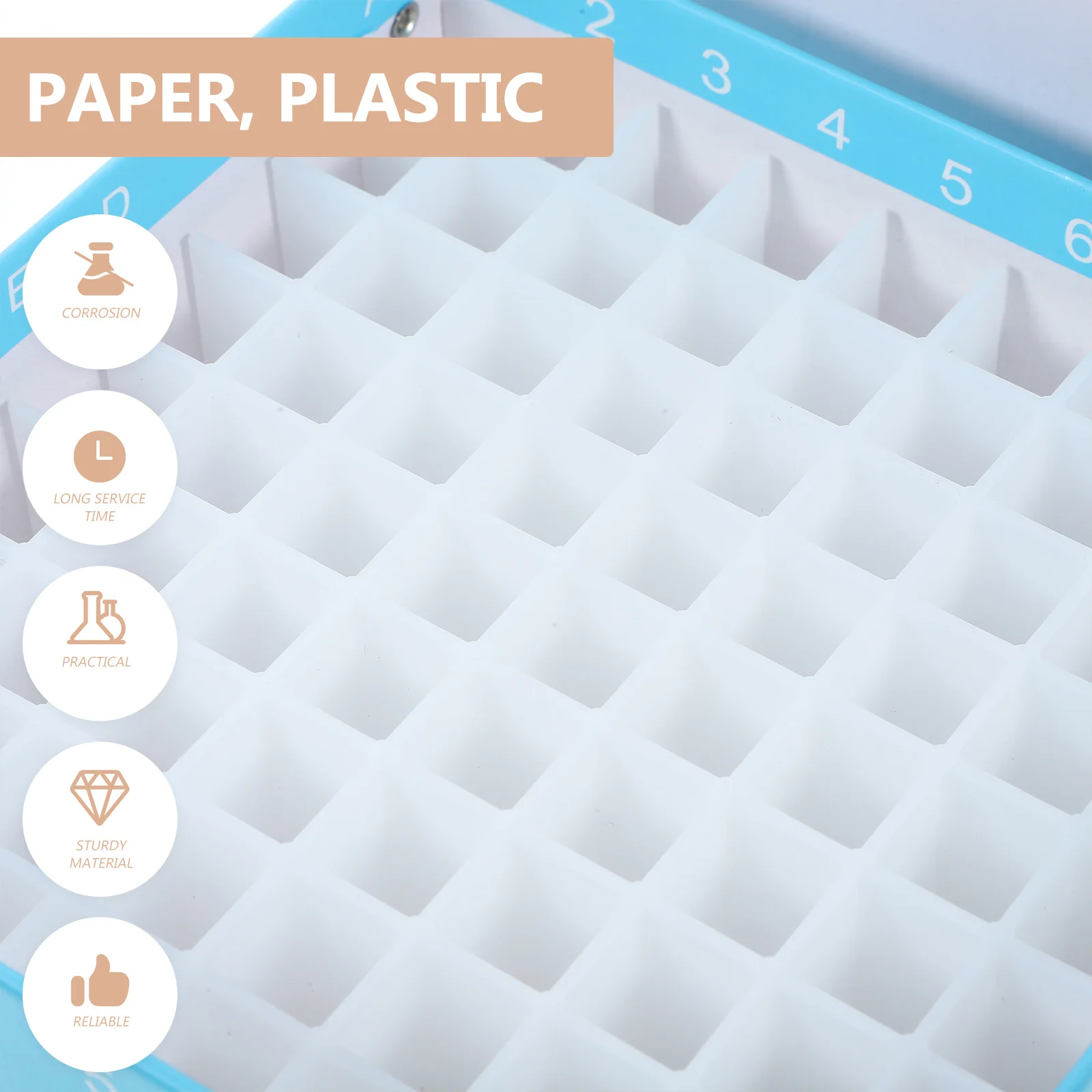 

Microcentrifuge Tube Storage Box Freezer Holder For Laboratory Sample Organization Tube Container Teaching