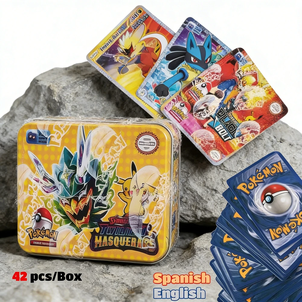 

Набор из 42 игровых фигурок Lost Origin в металлической коробке с игровыми аниме-картами, детский мультяшный набор игрушек для детей на Рождество, День рождения, праздники