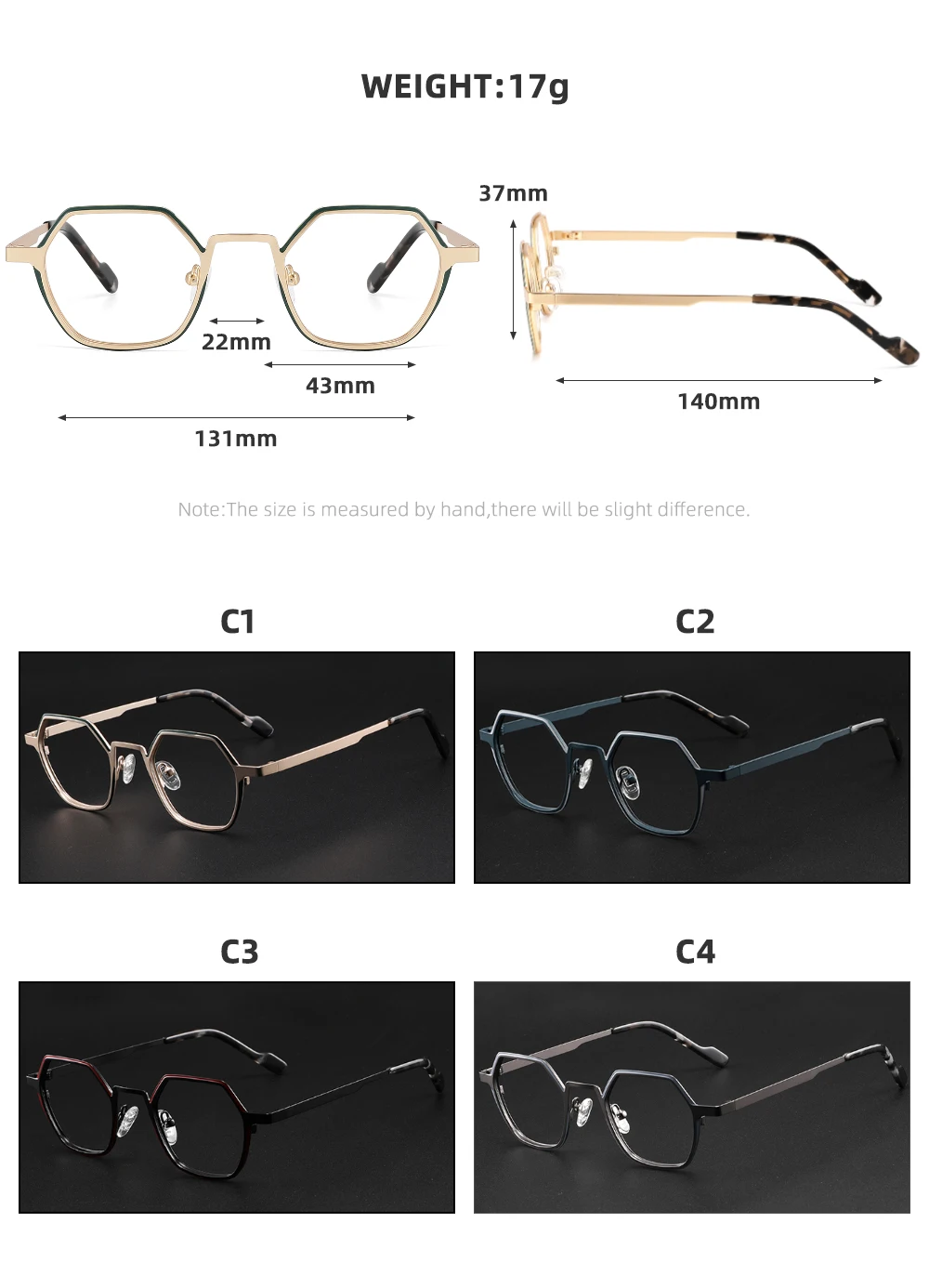 إطارات بصرية من التيتانيوم النقي نظارات قراءة للرجال تصميم العلامة التجارية الفاخرة للنساء نظارات طبية مخصصة #2