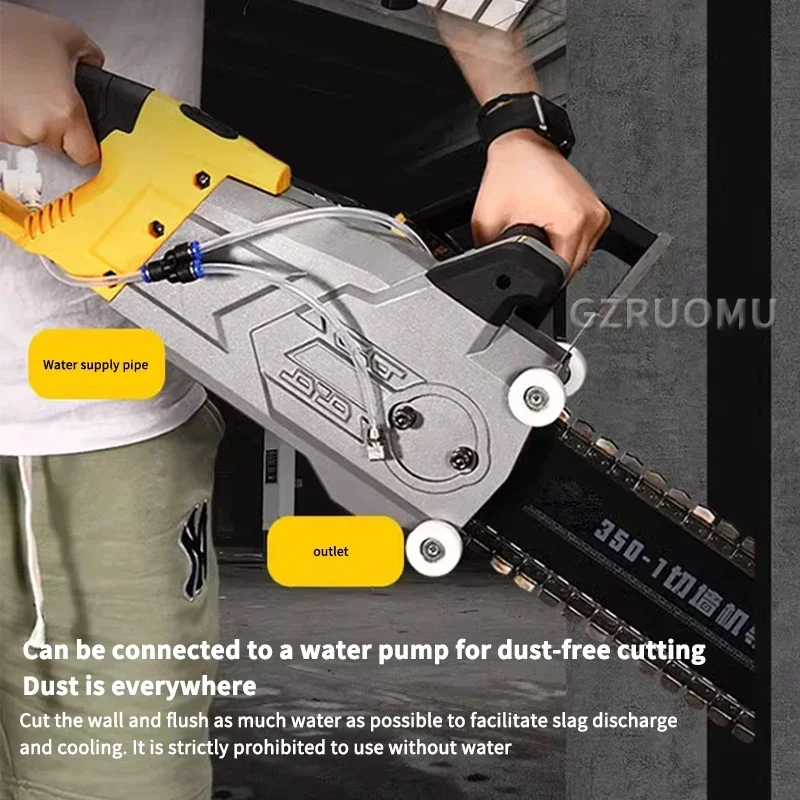 High-Power Dust-Free Wall Cutting Machine for Reinforced Concrete Stone Brushed/Brushed Door Cutting New Wall Saw