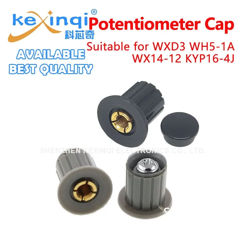 10PCS WXD3-13 black knob button cap is suitable for high quality WXD3-13-2W turn around special potentiometer knob