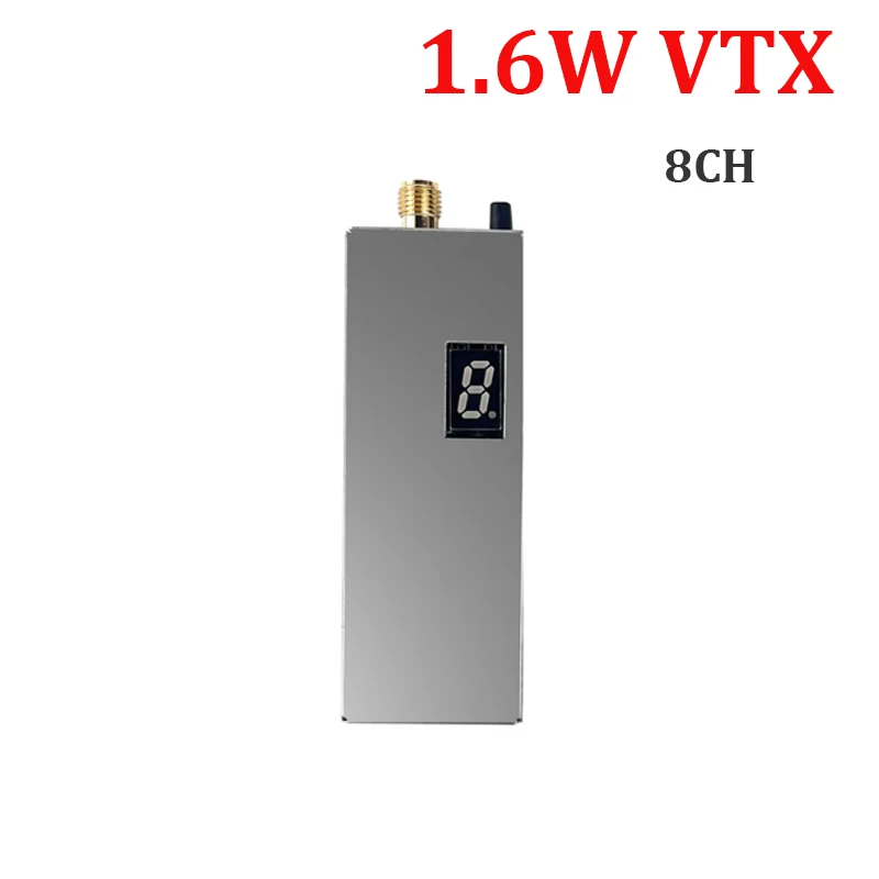 FPV 1.2G 1.3G 1.6W VTX Transmitter 8CH 0.1mW/25mW/800mW/1600mW VTX Transmitter for Long Range FPV Drone RC Model