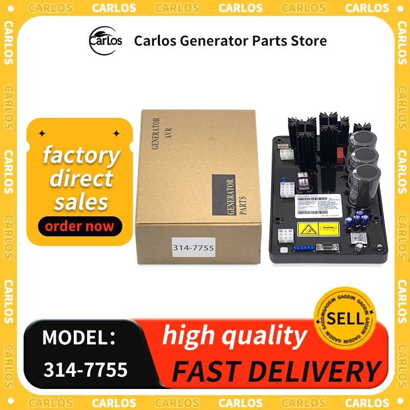 

314-7755 Генератор CDVR AVR Автоматический регулятор напряжения Модуль управления стабилизатором для деталей генератора Caterpillar 3147755