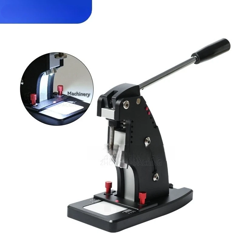 Beating And Cutting Machine Silent  Leather Manual Punch Press Machine  Handmade Leather Adjustable Beating Cutting Punching Mac