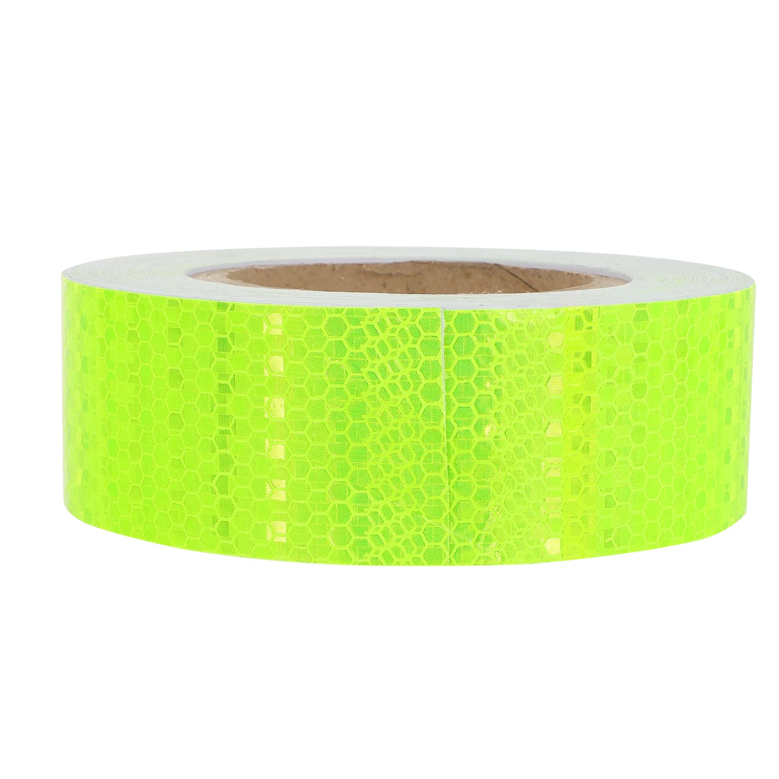 Night Fluorescent Reflective Safety Tape Solid Color Honeycomb Pattern Warning Tape Weatherproof for Vehicles Transport Road