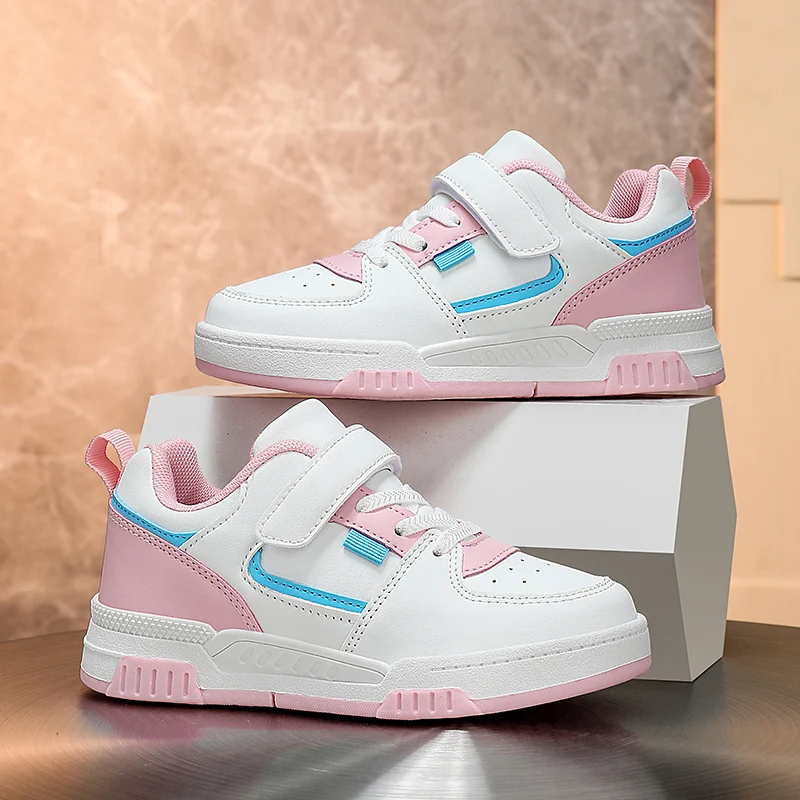 

2026 Childrens Board Shoes Casual Leather Flat Daily Wear For Boys Girls All Seasons Comfortable Breathable Walking Shoes