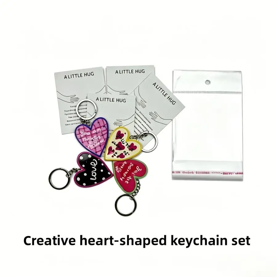 1/5/10/20/50/100pcs Gift for Her/Him Pocket Hug Heart Keychain Gift Set, Is a Great Encouragement Gift for Her, with Quote Card