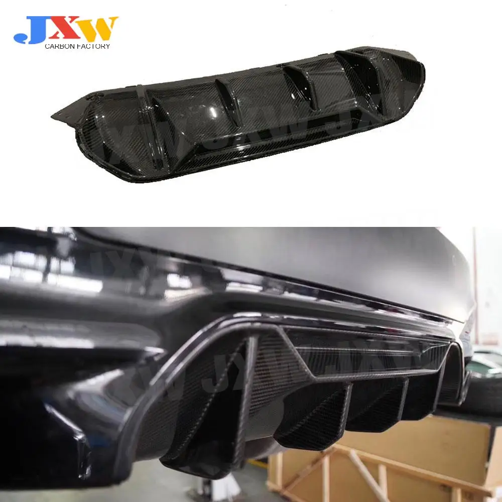 

Carbon Fiber/FRP Rear Lip Diffuser For BMW 5 Series F90 M5 2017 2018 2019 Fins Shark Style Skid Plate Car Bumper Guard