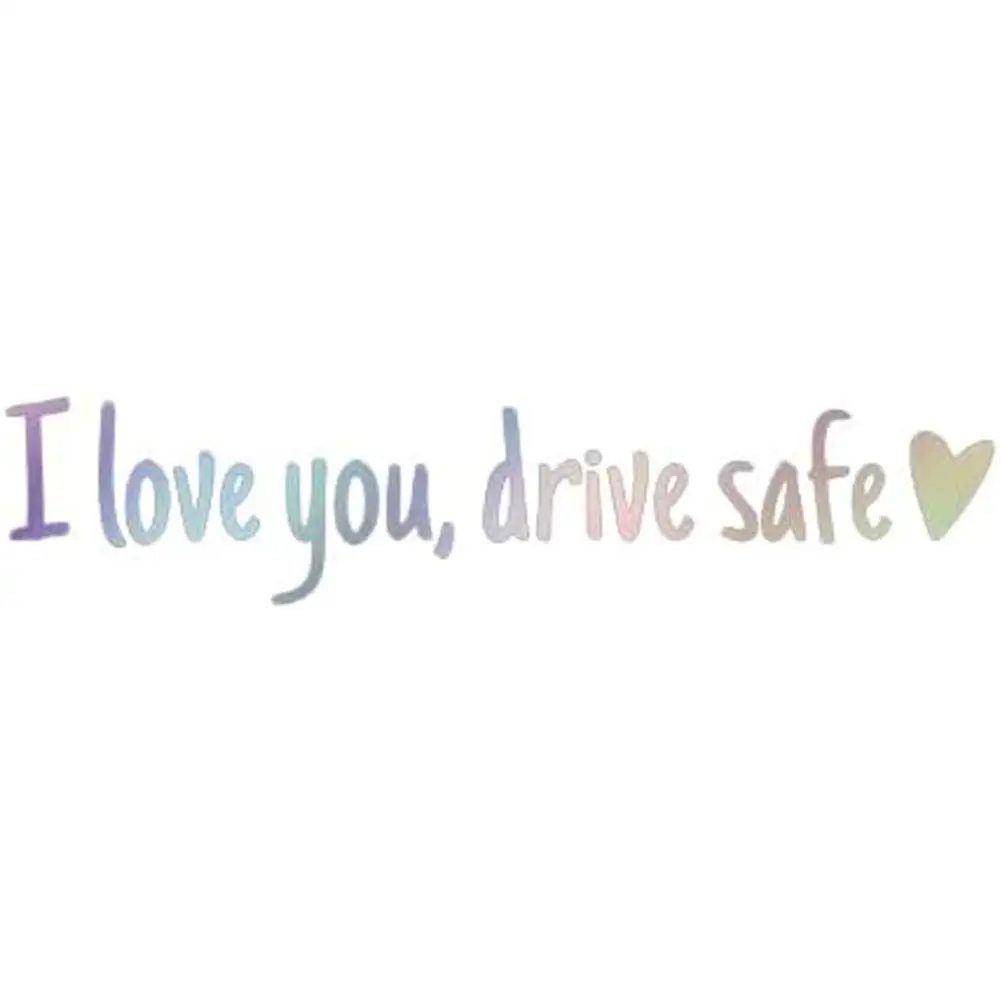 I Love You Drive Safe Car Mirror Stickers Auto Vehicle Vinyl Rear View Mirror Styling Decals Auto Decor Car Interior Accessories