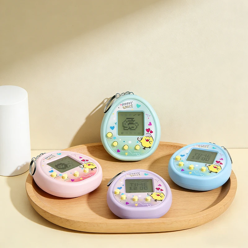 

Виртуальный киберэлектронный брелок для домашних животных-ностальгическая игра тамагочи, забавная игрушка для детей и подарок для геймеров