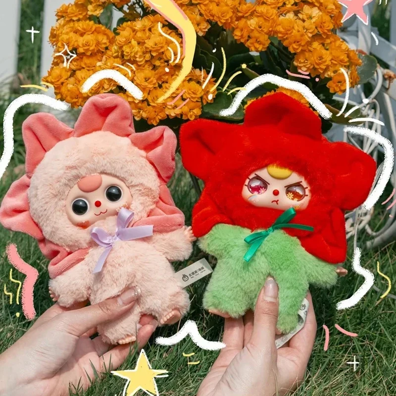 

Baby Three Where Is Spring Series Plush Blind Box Toys Cute Creative Design Pendant Sleep Companion Dolls Mystery Box Kids Gifts