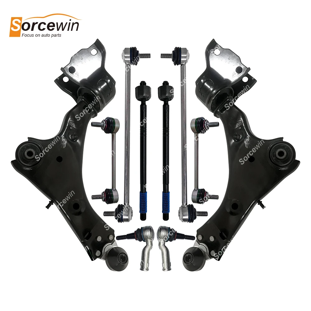 For Land Rover Discovery SPORT L550 2015 Front Suspension Parts Stabilizer Sway Bar End Link Control Arm Set LR060047 LR060046