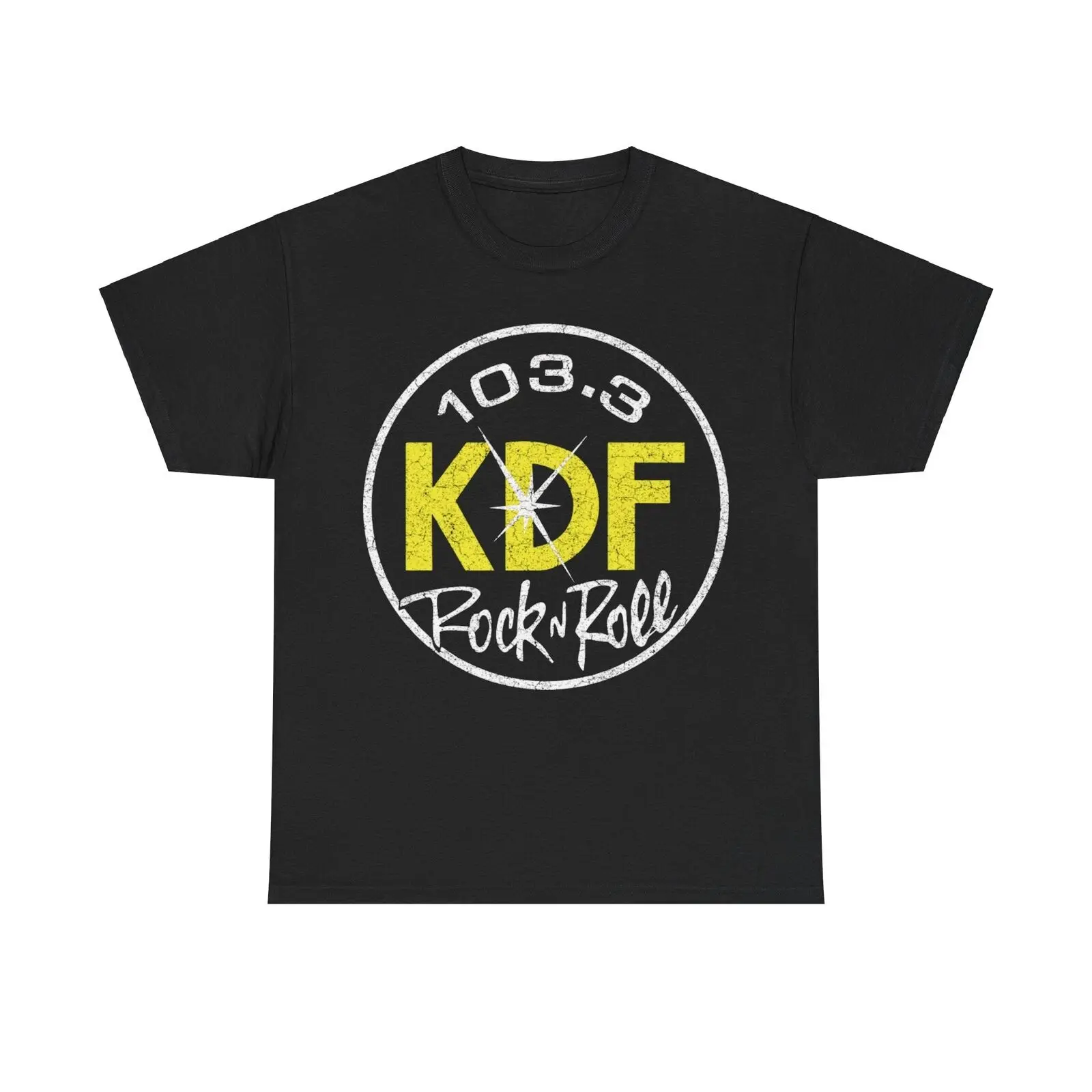 KDF 103 Pure Rock 1970 Radio Station Nostalgic T-shirt