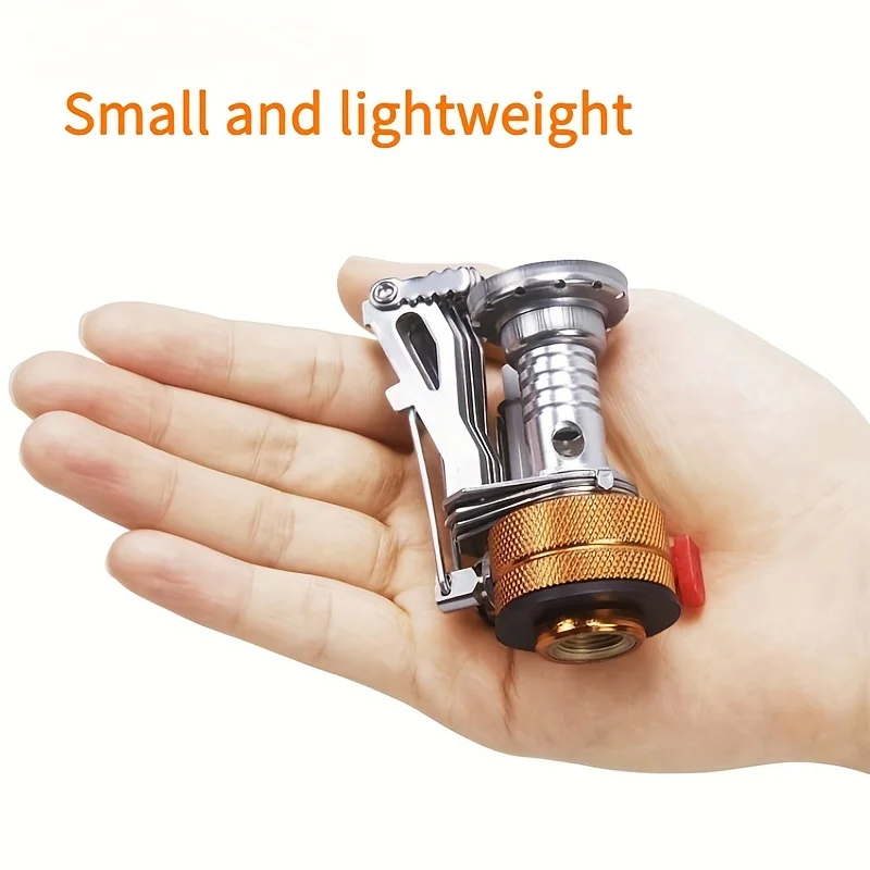 1PC Ultralight Portable Camping Stoves, Adjustable Valve Stove For Backpacking, Hiking, Mountaineering, Camping