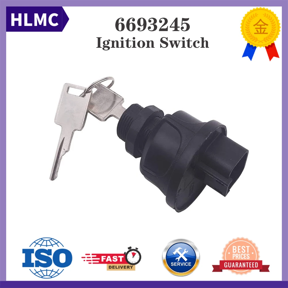 Excavator Parts Replacement Part Ignition Switch With Key For Bobcat 753 873 S175 S250 S300 S590 T250 T300 T870 6693245