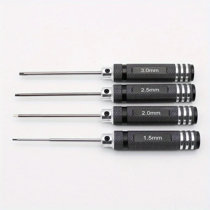 Imagem -04 - Hex Driver Allen Wrench Repair Tool Conjunto para Carros rc 1.5 2.5 mm Pcs Preto