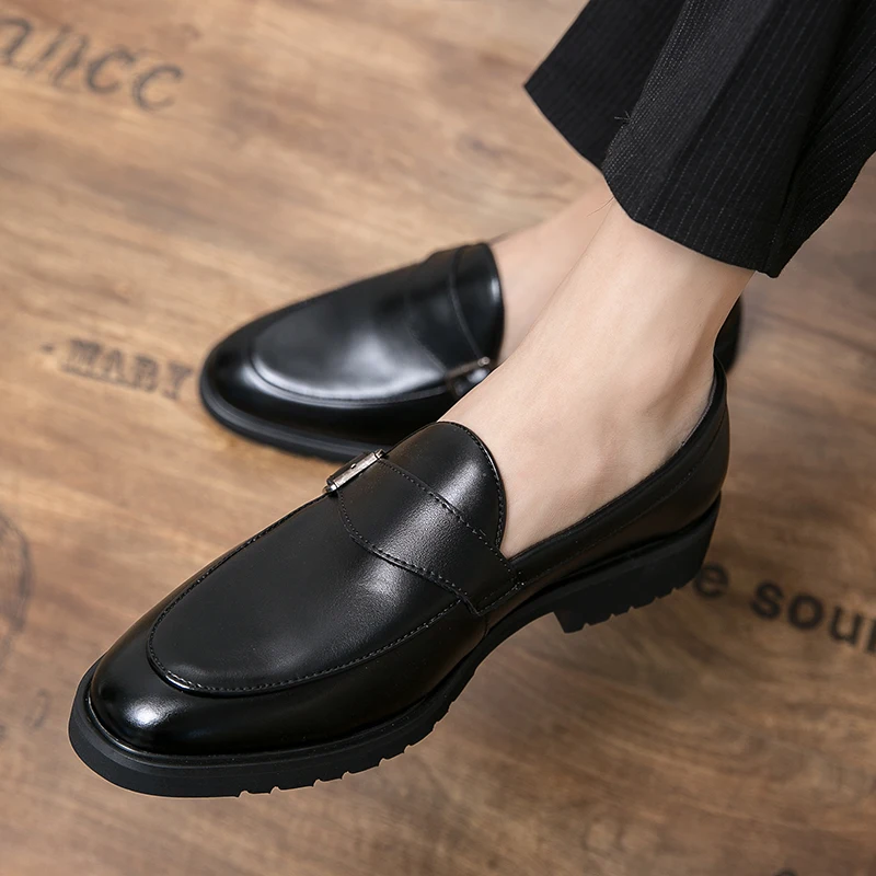 

2024 Men's Genuine Leather Casual Business Lefomokacin Shoes One Step Driving Shoes Party Bean Shoes Apricot Size 38-48