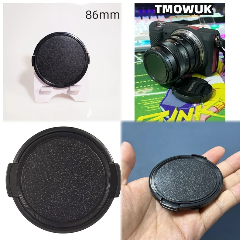 

For Canon EOS R1 1D Mark II 5D 760D 750D M3 Rebel T6i 650D Camera Lens Cap Protective Cover Center Pinch Snap-on 49mm 52 55 58 6
