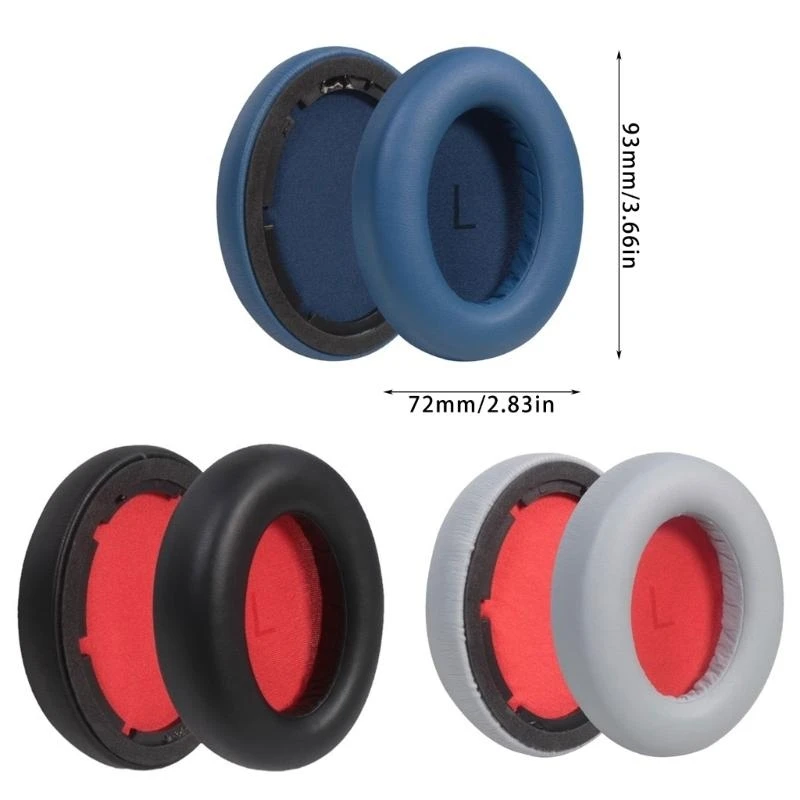 Q39D 1Pair Earpads Protein Leather Ear Pad Ear đệm bao gồm Earmuffs Bọt để nghe Sonoflow