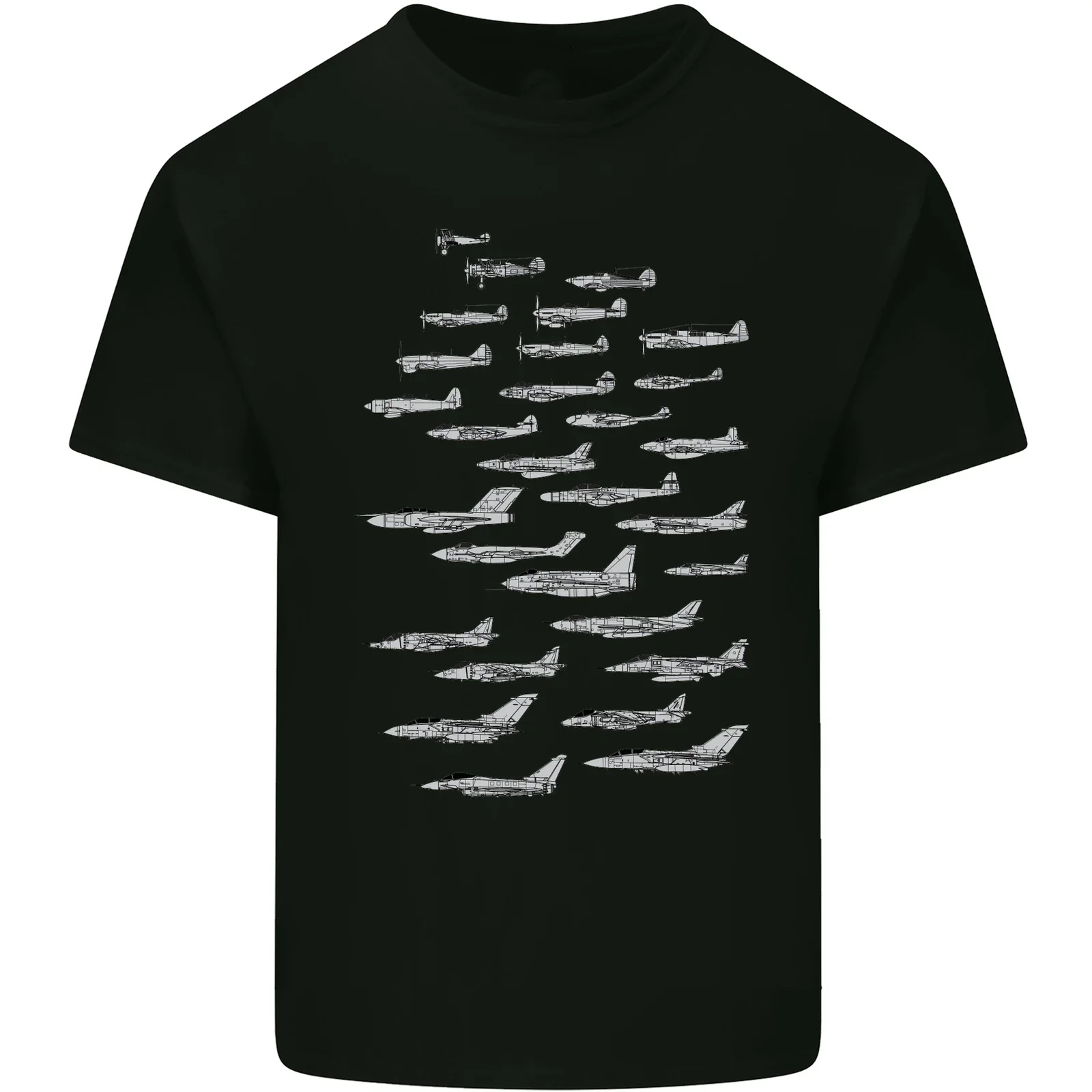 

British RAF Fighters Royal Air Force Fighter T-Shirt Tee Top Men's 100% Cotton Casual T-shirts Loose Top Size S-3XL